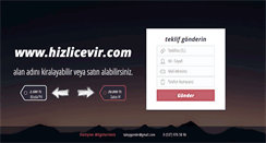 Desktop Screenshot of hizlicevir.com