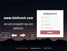 Tablet Screenshot of hizlicevir.com